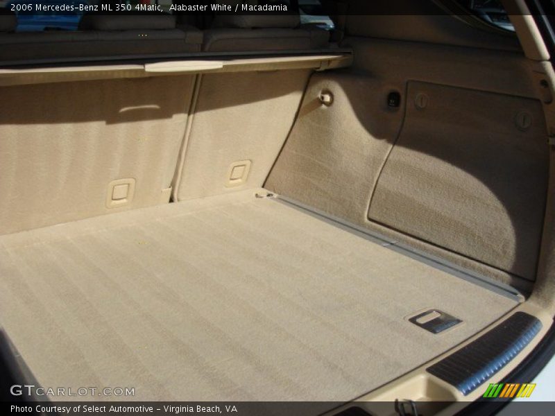 Alabaster White / Macadamia 2006 Mercedes-Benz ML 350 4Matic