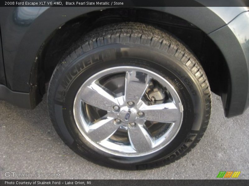 Black Pearl Slate Metallic / Stone 2008 Ford Escape XLT V6 4WD