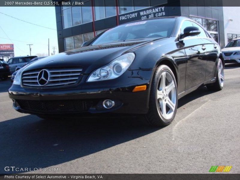 Black / Black 2007 Mercedes-Benz CLS 550