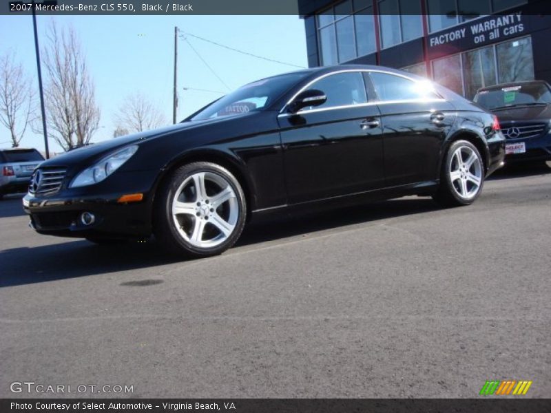 Black / Black 2007 Mercedes-Benz CLS 550