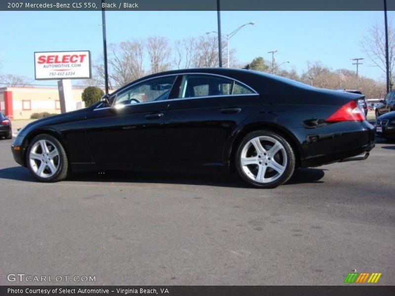 Black / Black 2007 Mercedes-Benz CLS 550