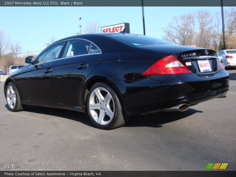 Black / Black 2007 Mercedes-Benz CLS 550