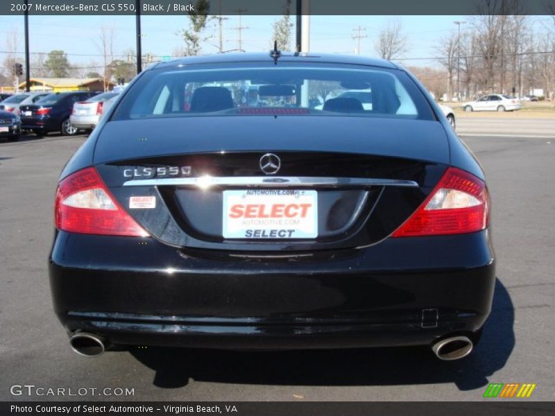 Black / Black 2007 Mercedes-Benz CLS 550