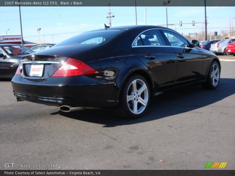 Black / Black 2007 Mercedes-Benz CLS 550