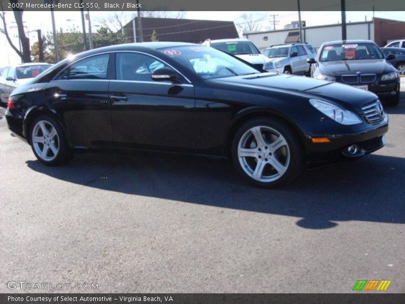 Black / Black 2007 Mercedes-Benz CLS 550