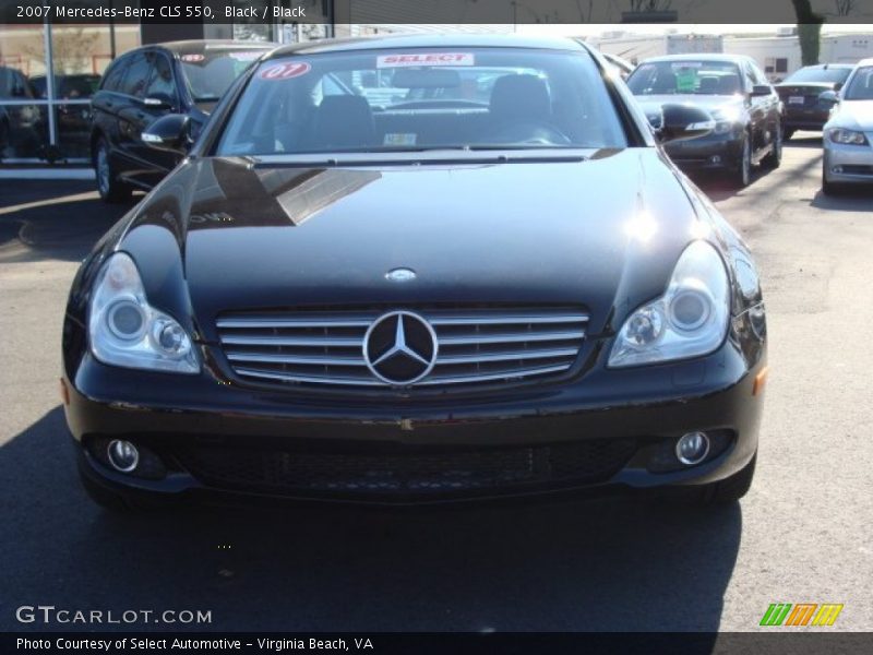 Black / Black 2007 Mercedes-Benz CLS 550
