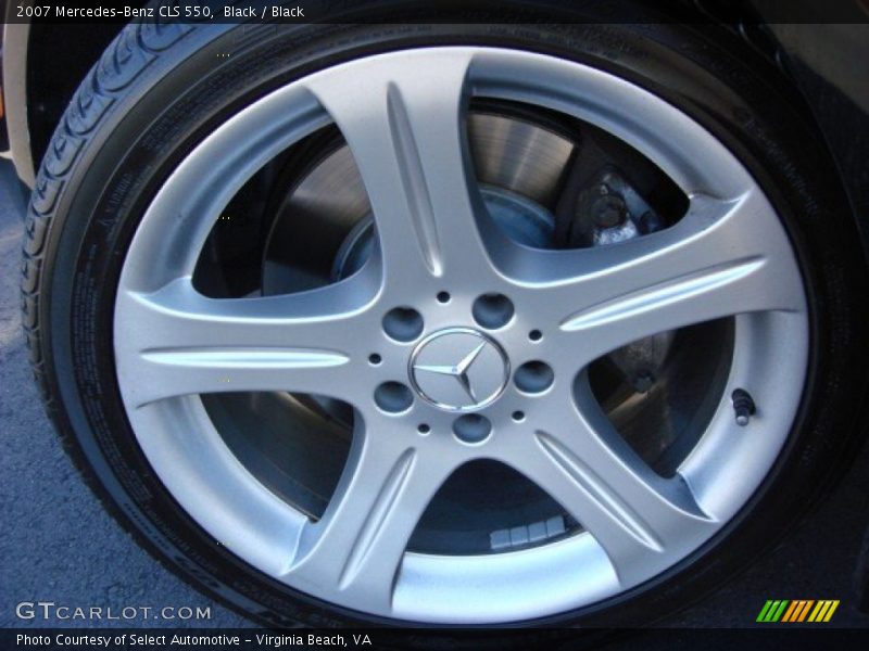 Black / Black 2007 Mercedes-Benz CLS 550