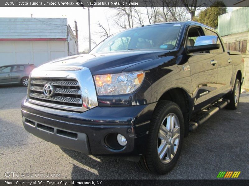 Nautical Blue Metallic / Beige 2008 Toyota Tundra Limited CrewMax 4x4