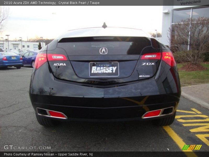 Crystal Black Pearl / Taupe 2010 Acura ZDX AWD Technology