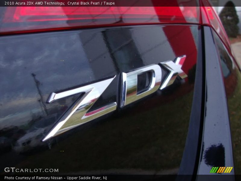 Crystal Black Pearl / Taupe 2010 Acura ZDX AWD Technology