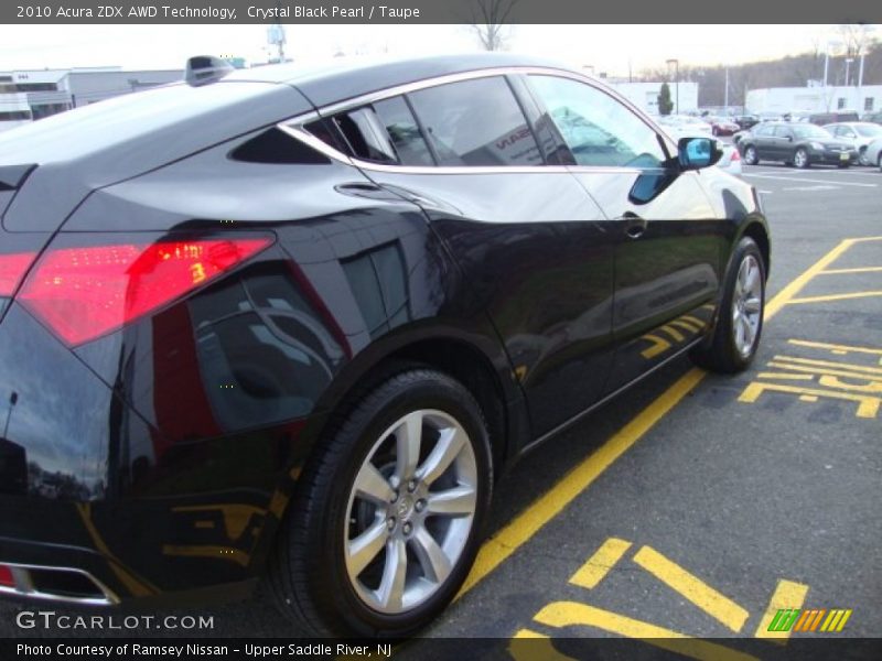 Crystal Black Pearl / Taupe 2010 Acura ZDX AWD Technology