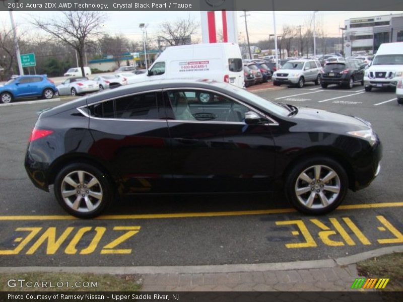 Crystal Black Pearl / Taupe 2010 Acura ZDX AWD Technology