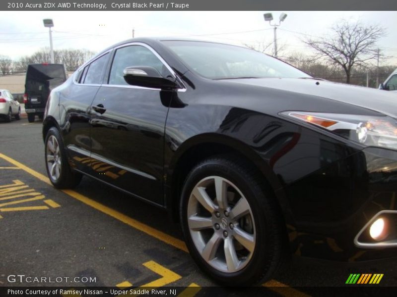 Crystal Black Pearl / Taupe 2010 Acura ZDX AWD Technology