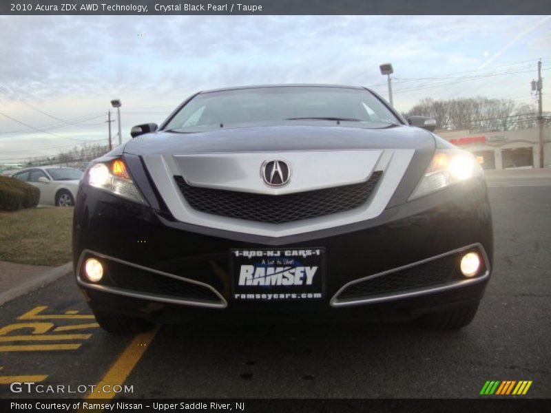 Crystal Black Pearl / Taupe 2010 Acura ZDX AWD Technology