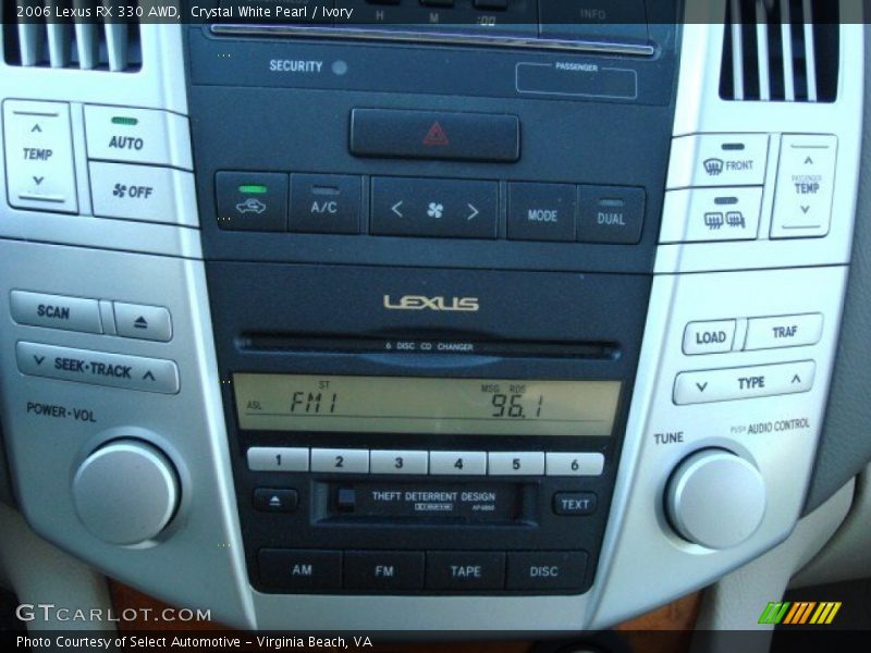 Crystal White Pearl / Ivory 2006 Lexus RX 330 AWD