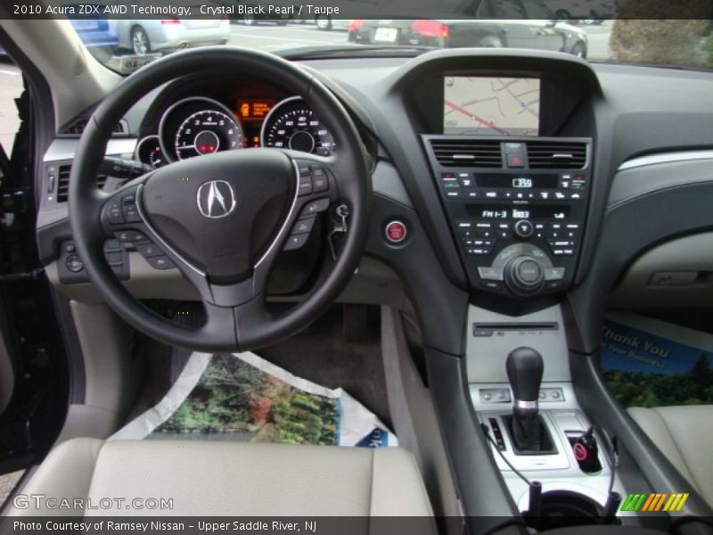 Crystal Black Pearl / Taupe 2010 Acura ZDX AWD Technology