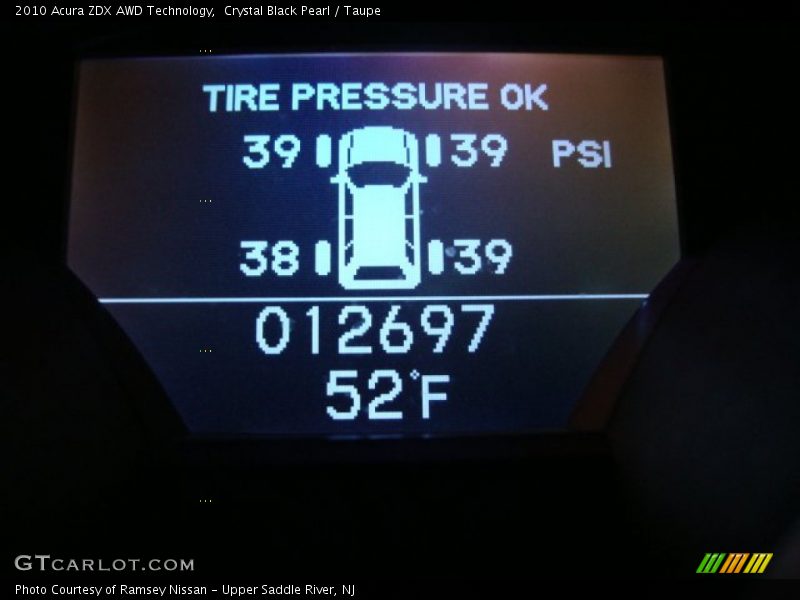 Crystal Black Pearl / Taupe 2010 Acura ZDX AWD Technology