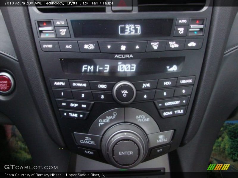 Crystal Black Pearl / Taupe 2010 Acura ZDX AWD Technology