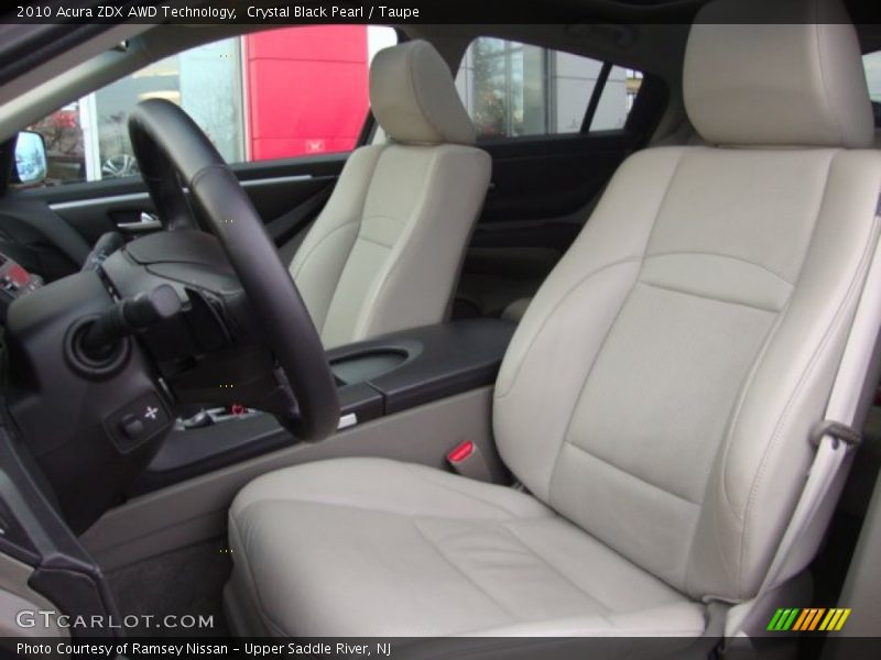 Crystal Black Pearl / Taupe 2010 Acura ZDX AWD Technology
