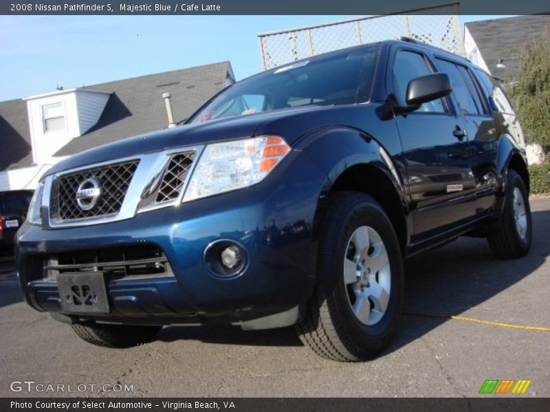 Majestic Blue / Cafe Latte 2008 Nissan Pathfinder S
