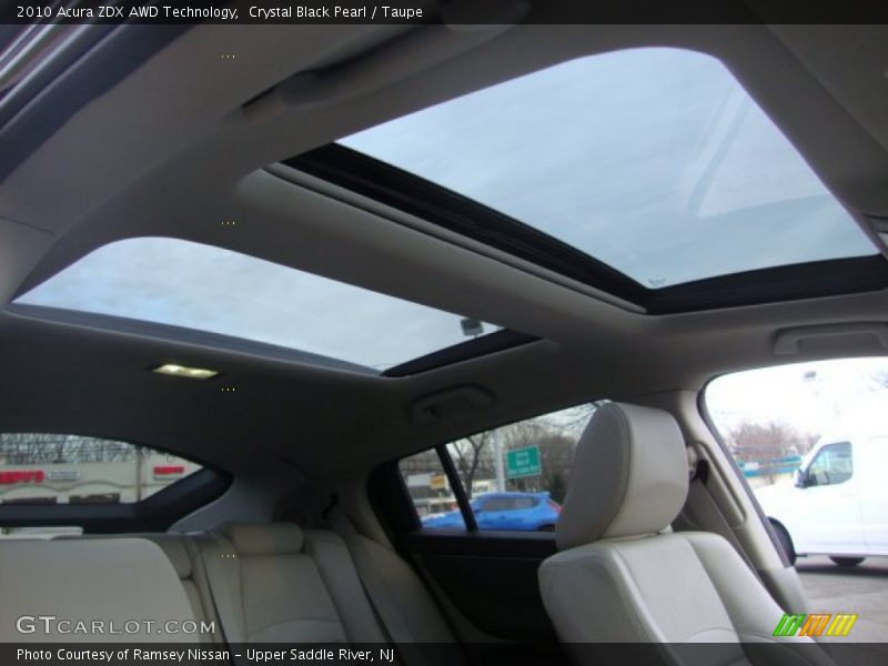 Crystal Black Pearl / Taupe 2010 Acura ZDX AWD Technology