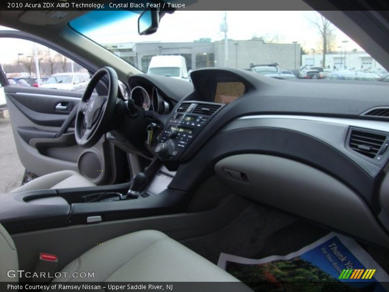 Crystal Black Pearl / Taupe 2010 Acura ZDX AWD Technology