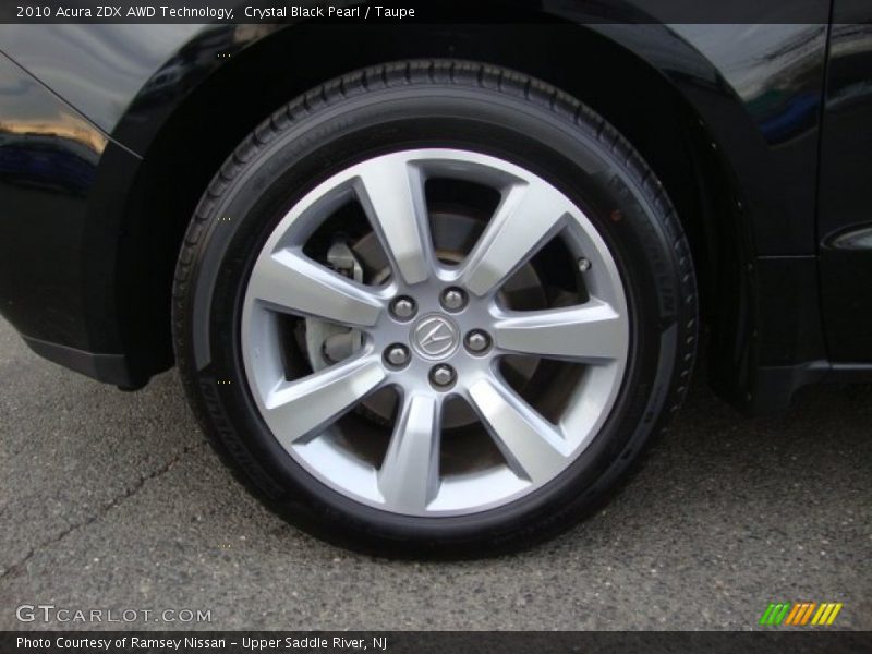 Crystal Black Pearl / Taupe 2010 Acura ZDX AWD Technology