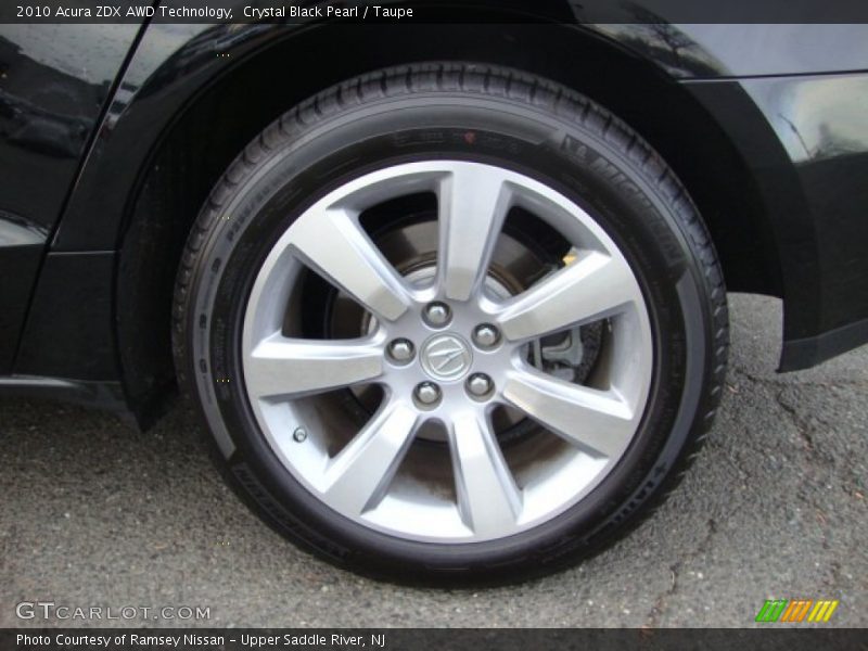 Crystal Black Pearl / Taupe 2010 Acura ZDX AWD Technology