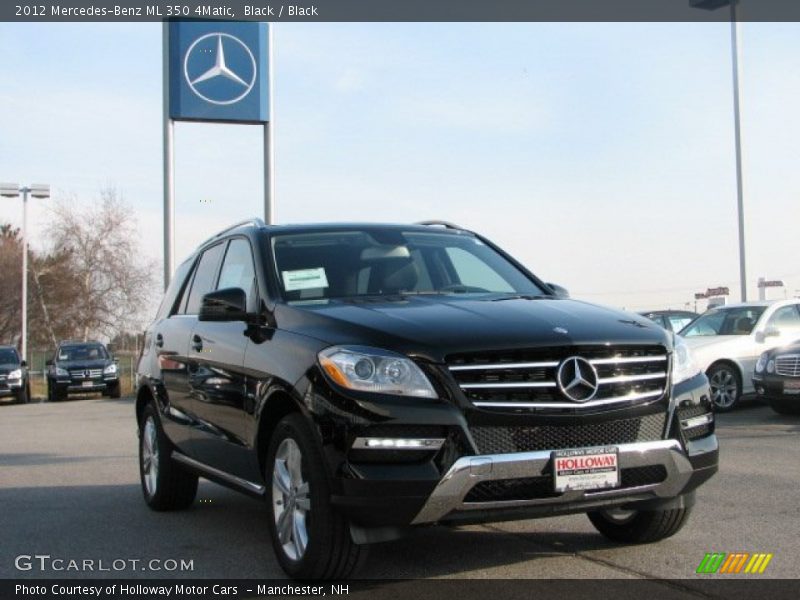 Black / Black 2012 Mercedes-Benz ML 350 4Matic