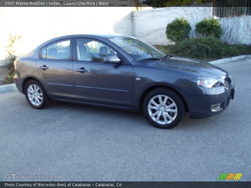 Galaxy Gray Mica / Black 2007 Mazda MAZDA3 i Sedan