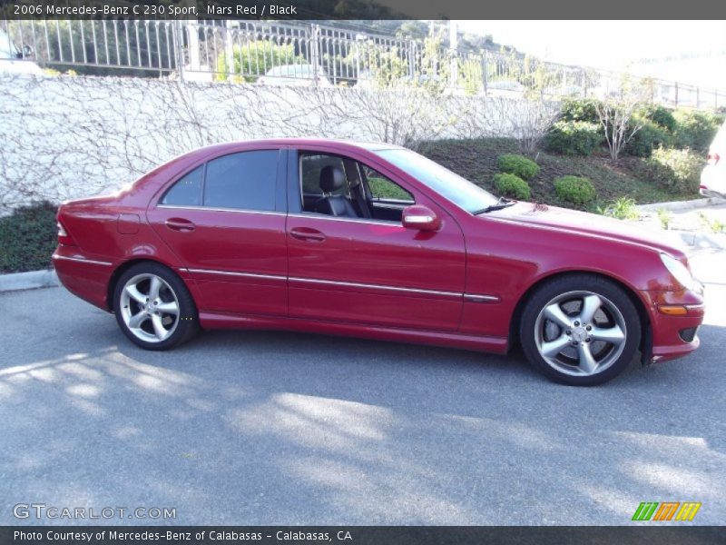 Mars Red / Black 2006 Mercedes-Benz C 230 Sport