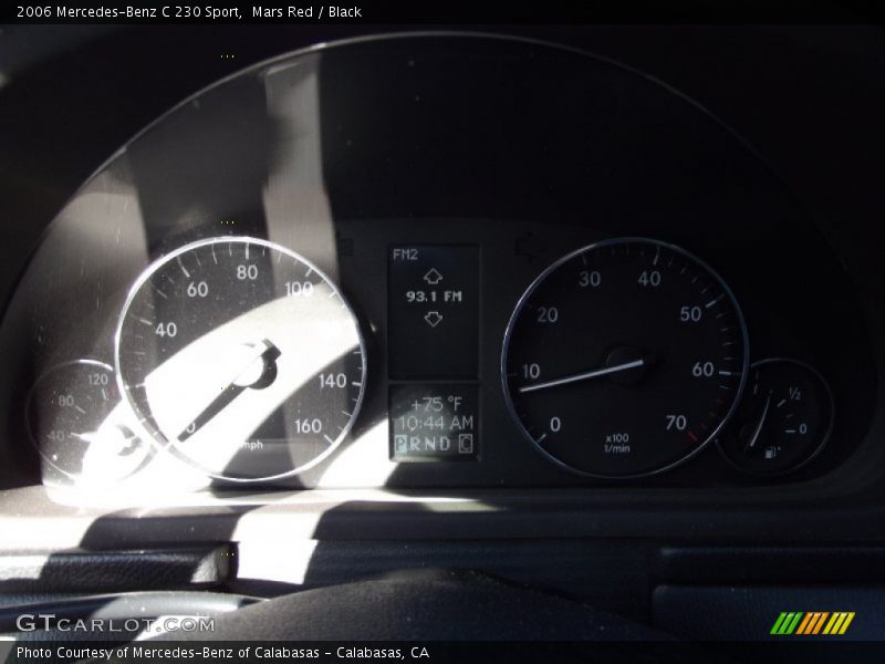 Mars Red / Black 2006 Mercedes-Benz C 230 Sport