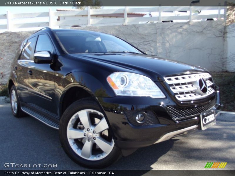 Black / Black 2010 Mercedes-Benz ML 350