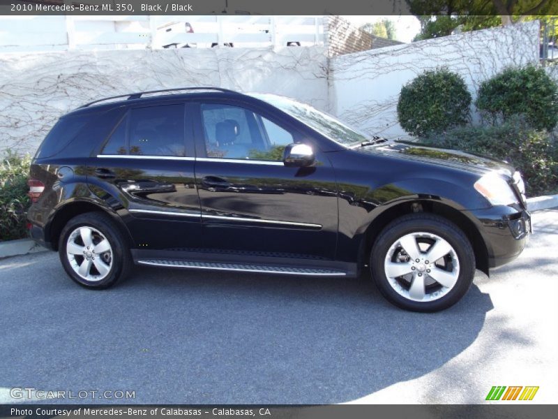 Black / Black 2010 Mercedes-Benz ML 350