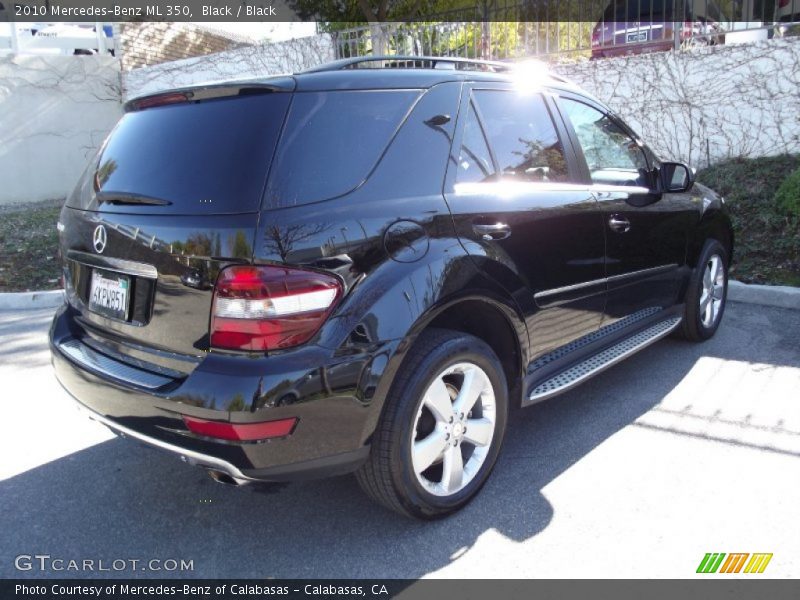 Black / Black 2010 Mercedes-Benz ML 350