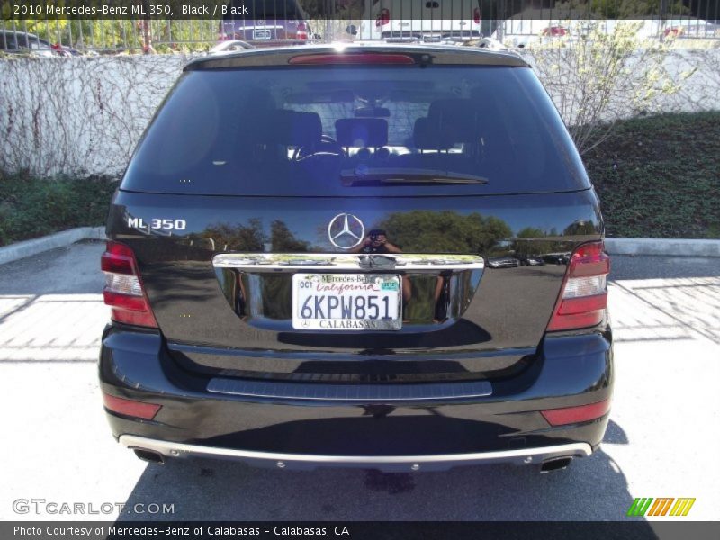 Black / Black 2010 Mercedes-Benz ML 350