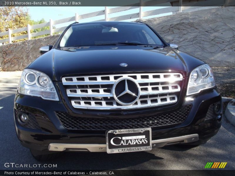 Black / Black 2010 Mercedes-Benz ML 350