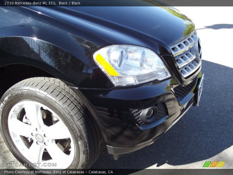 Black / Black 2010 Mercedes-Benz ML 350