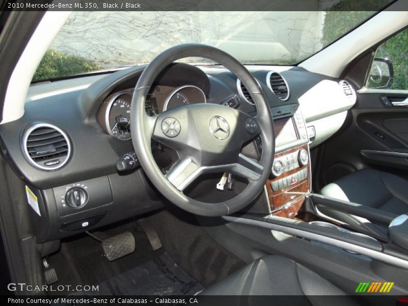 Black / Black 2010 Mercedes-Benz ML 350