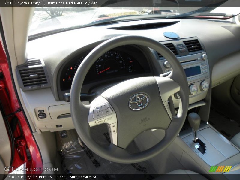 Barcelona Red Metallic / Ash 2011 Toyota Camry LE