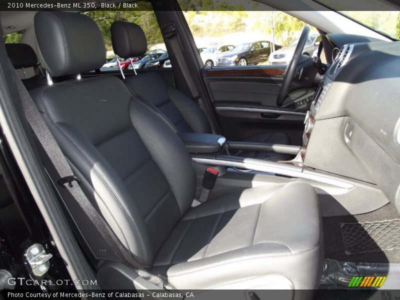 Black / Black 2010 Mercedes-Benz ML 350