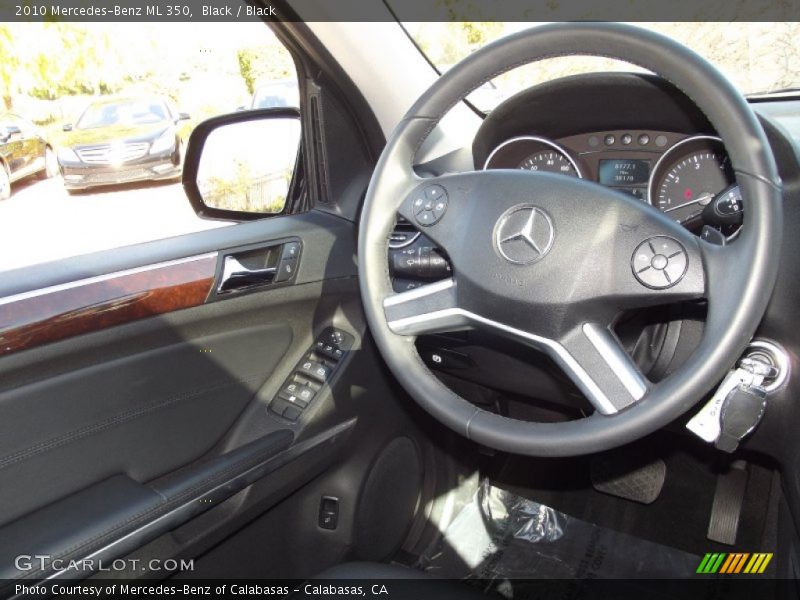 Black / Black 2010 Mercedes-Benz ML 350