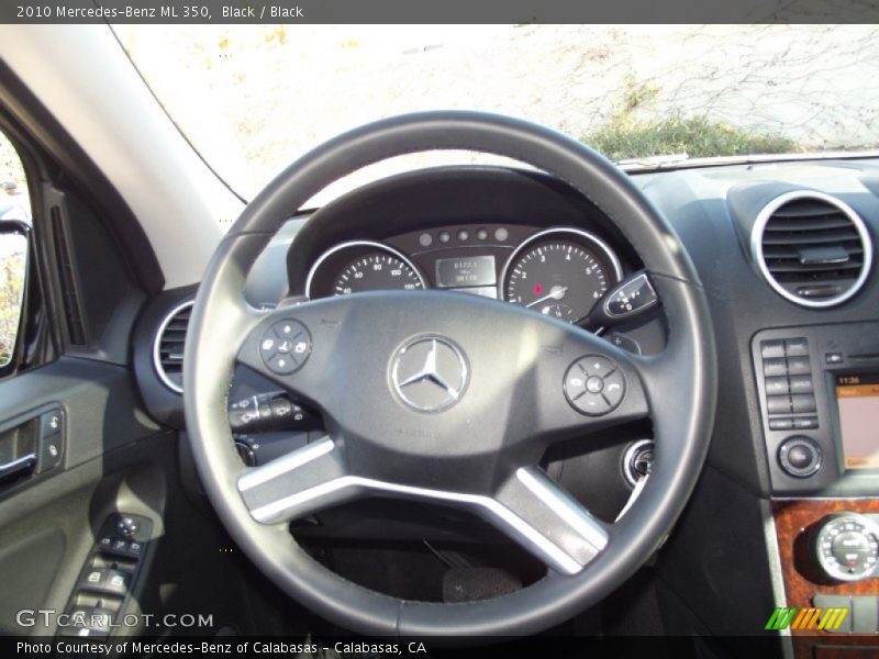 Black / Black 2010 Mercedes-Benz ML 350
