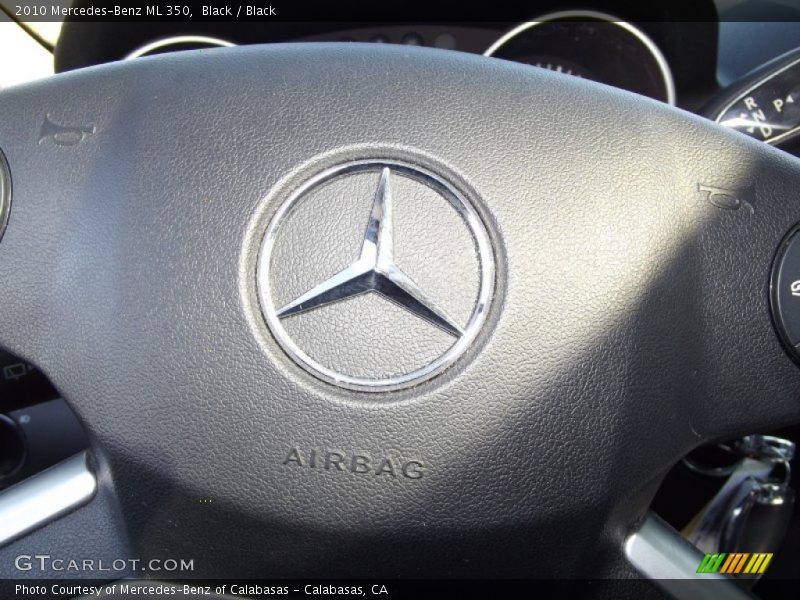 Black / Black 2010 Mercedes-Benz ML 350