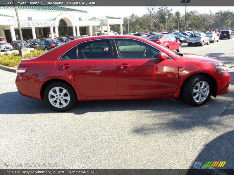 Barcelona Red Metallic / Ash 2011 Toyota Camry LE