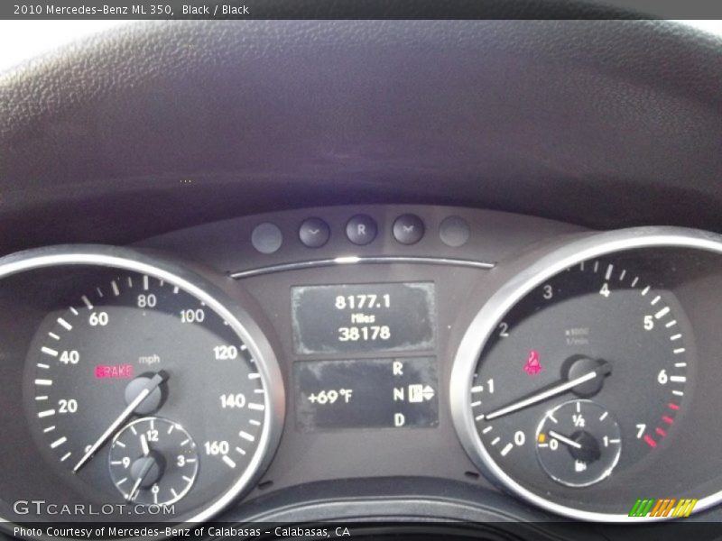 Black / Black 2010 Mercedes-Benz ML 350