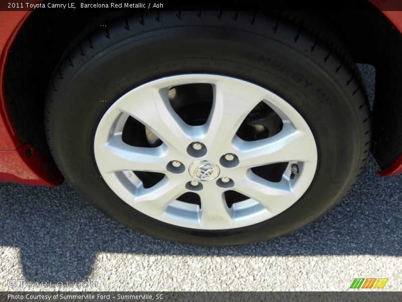 Barcelona Red Metallic / Ash 2011 Toyota Camry LE