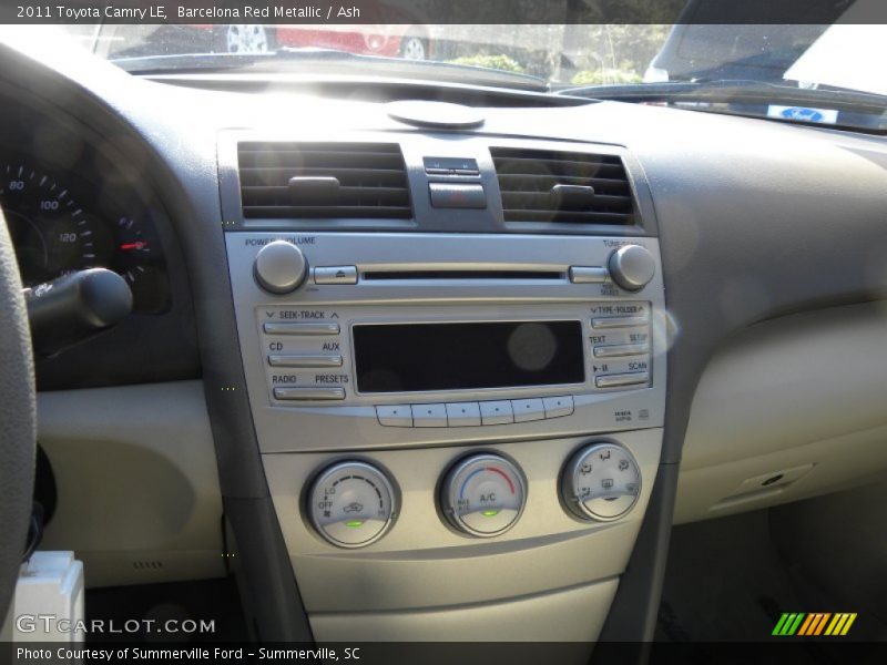 Barcelona Red Metallic / Ash 2011 Toyota Camry LE
