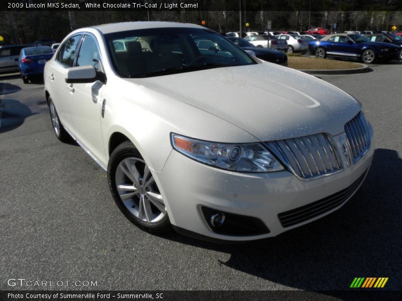 White Chocolate Tri-Coat / Light Camel 2009 Lincoln MKS Sedan