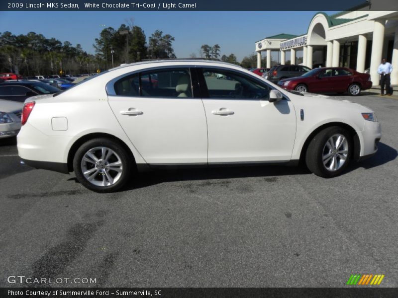 White Chocolate Tri-Coat / Light Camel 2009 Lincoln MKS Sedan